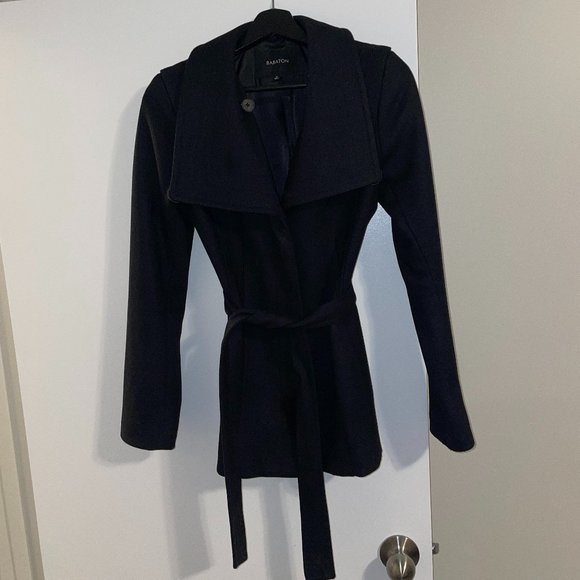 Aritzia Wool Blend Coat- Babaton- Black XS - Picture 3 of 8